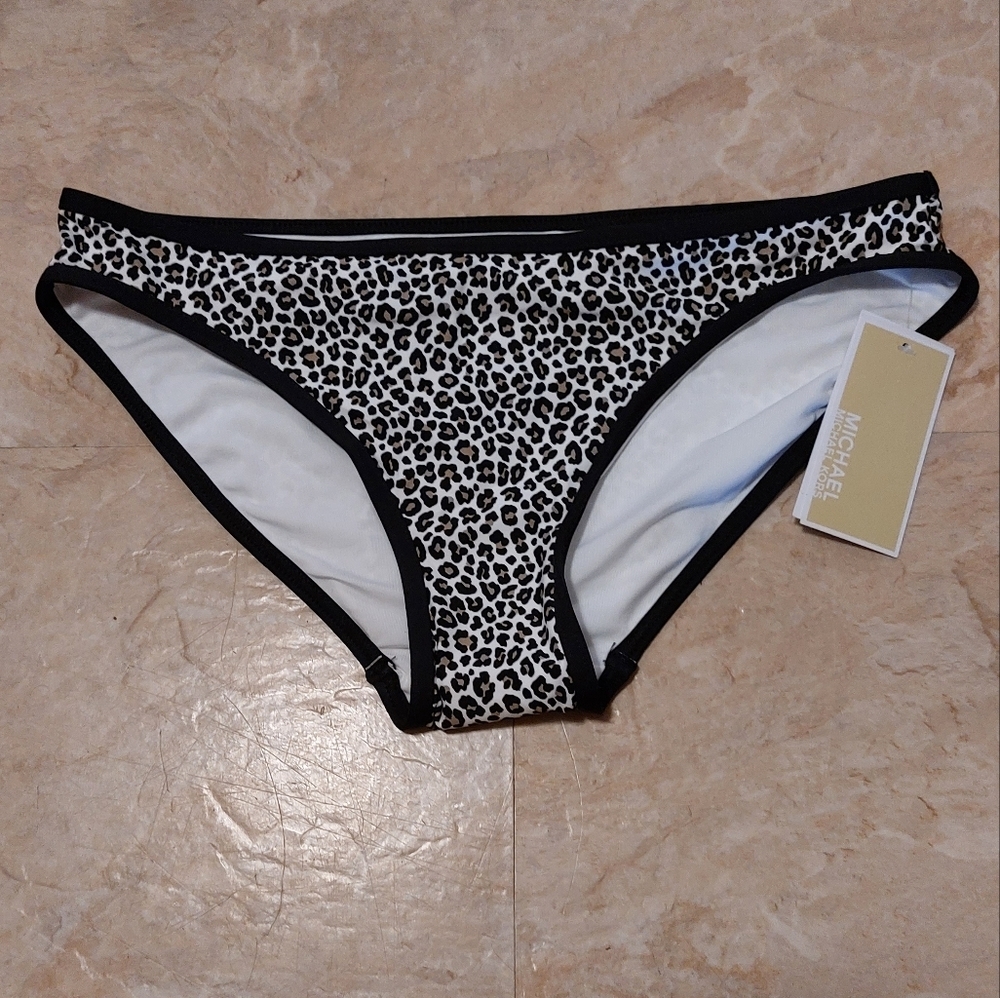 Michael kors swimming bikini bottom size S nwt animals print
